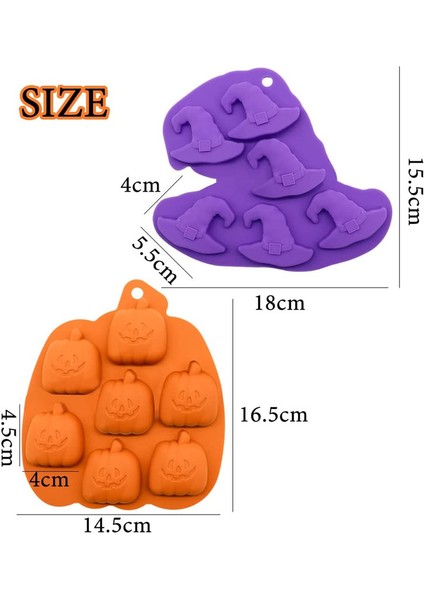 10 Parçalı Cadılar Bayramı Temalı Kalıpların Iki Seti (Yurt Dışından) fiyatları