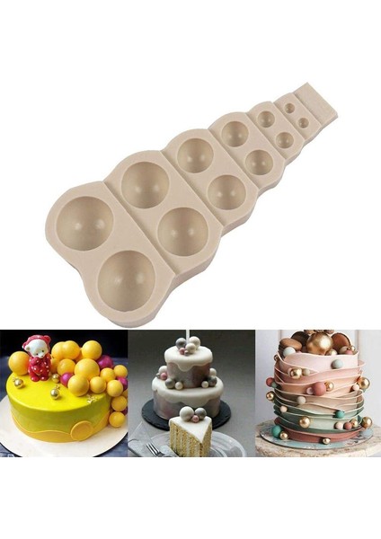 12 Yuvalı Yarı Dairesel Inci Kek Kalıbı (Yurt Dışından) modelleri