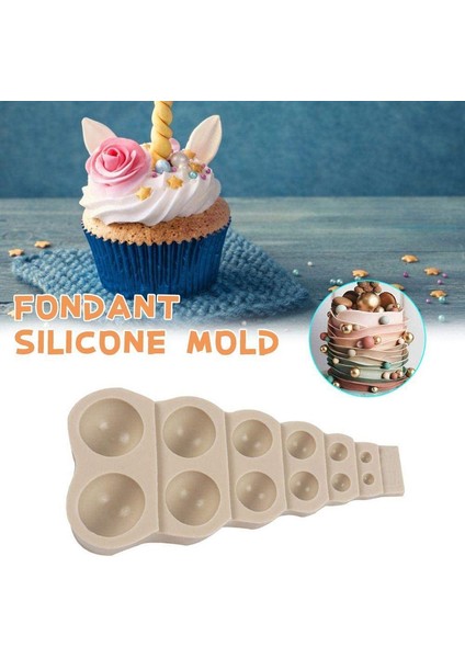 12 Yuvalı Yarı Dairesel Inci Kek Kalıbı (Yurt Dışından) fırsatları