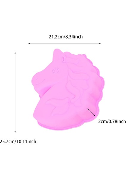2 Tek Boynuzlu At Kurabiye Kalıp Pembe (Yurt Dışından) modelleri