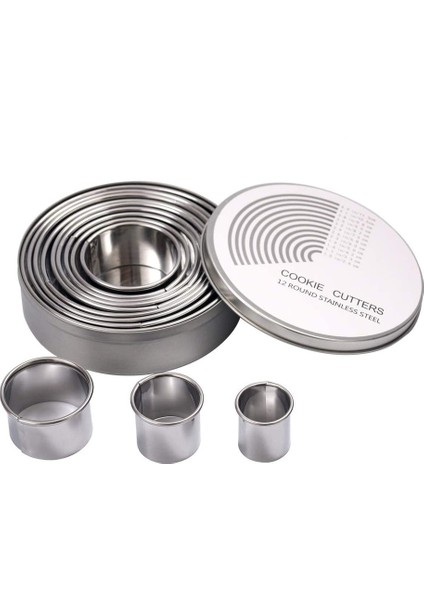 12 Paslanmaz Çelik Köpük Yüzük Seti (Yurt Dışından)