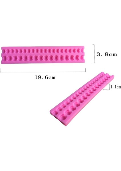 2x Uzun Inci Düğme Kalıbı (Yurt Dışından)