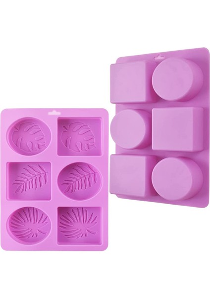 2 Adet 6 Firma Kare Oval Bıçak Kalıp Fioletowy (Yurt Dışından)