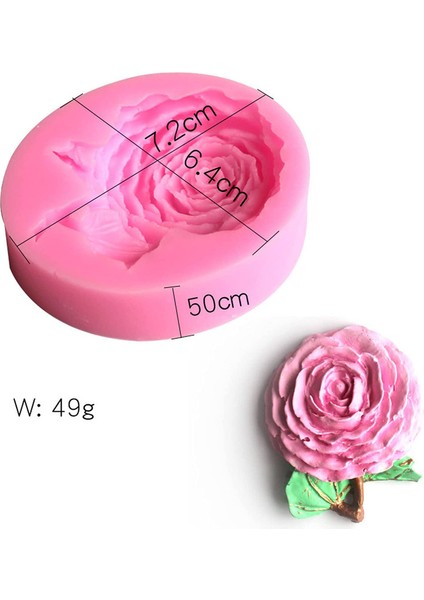 1x Gül Sıvı Silikon Kalıp (Yurt Dışından) fiyatları