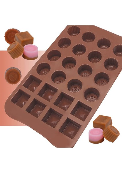 3 Adet 24 Delikli Çikolata Kalıbı (Yurt Dışından) fırsatları