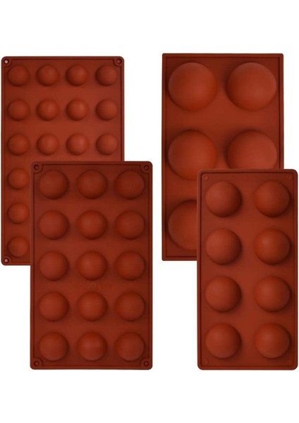 4 Büyük Yarım Daire Ahşap Filament Bisküvi Kalıp (Yurt Dışından)