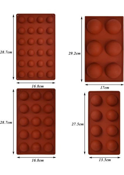 4 Büyük Yarım Daire Ahşap Filament Bisküvi Kalıp (Yurt Dışından) fiyatları