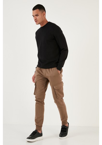 Pamuklu Regular Fit Bisiklet Yaka Sweat Erkek Sweat 5905453 modelleri