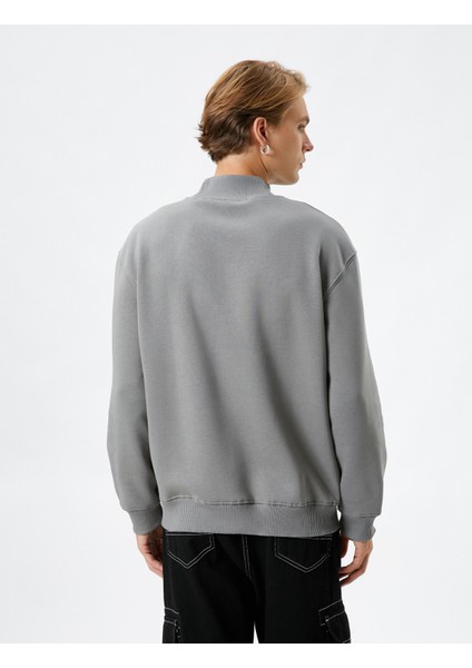 Dik Yaka Kazak Basic Uzun Kollu Ribanalı fırsatları