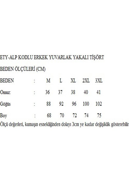 Erkek Yuvarlak Yakalı Yazılı Baskılı Kısa Kollu Beyaz Tişört Ety-Alp fırsatları