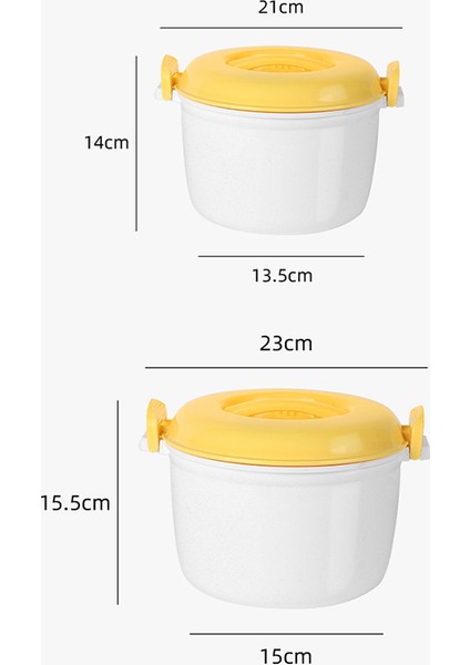 Taşınabilir Mikrodalga Fırın Pirinç Pişirici Çok Fonksiyonlu Vapur 2800ML (Yurt Dışından) modelleri