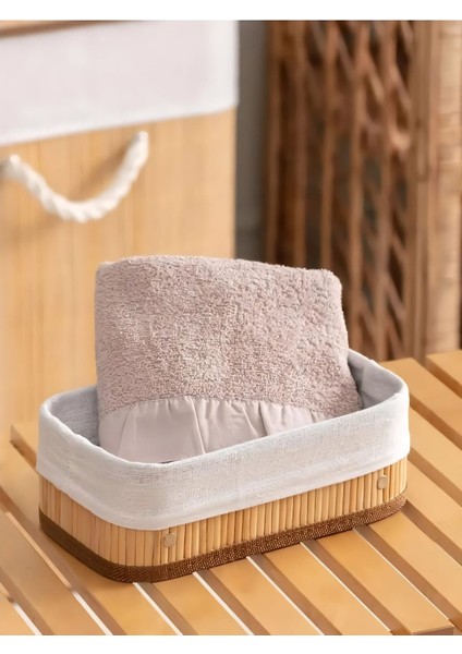 Bambu Çok Amaçlı Saklama Kutusu Düzenleyici Büyük Boy Organizer Kahverengi 25X15X8 cm