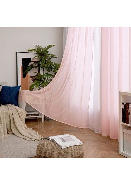 2 Düz Perdeler PEMBE-140 x 137 cm (Yurt Dışından) indirimleri