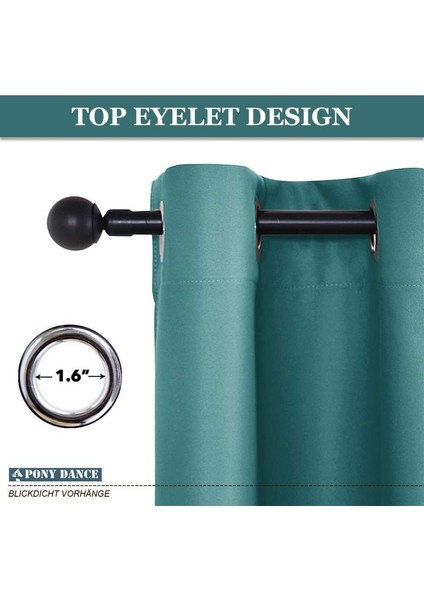 Koyu Perdeler Yeşil 150 x 270 cm (Yurt Dışından) fiyatları