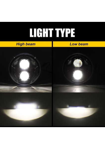 Jeep Wrangler Orijinal Mercekli LED Far