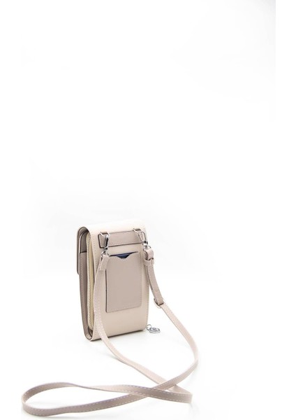 Kadın Askılı Cüzdan Bej - Taş SP889 Silver & Polo modelleri