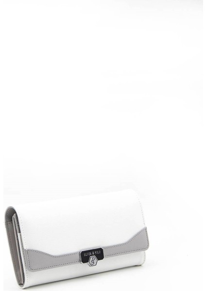 Silver & Polo Beyaz - A.gri SP979 Kadın Cüzdan & Kartlık modelleri