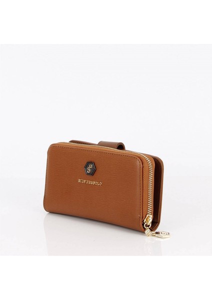 Kadın Cüzdan & Kartlık Taba - Taba SP882 Silver & Polo