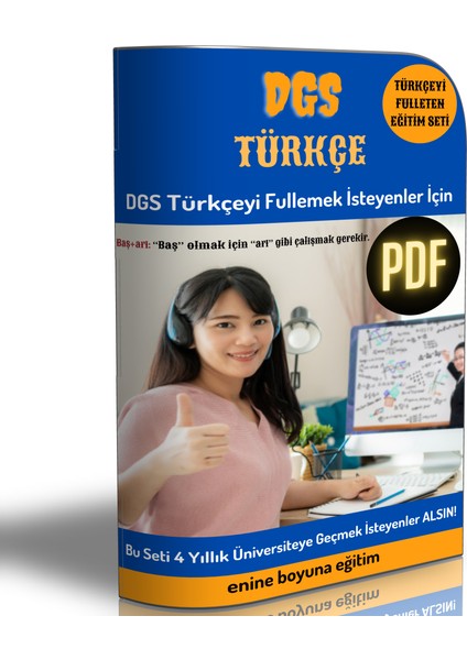 DGS Türkçe Hazırlık Kitabı (400 Sayfalık Pdf)