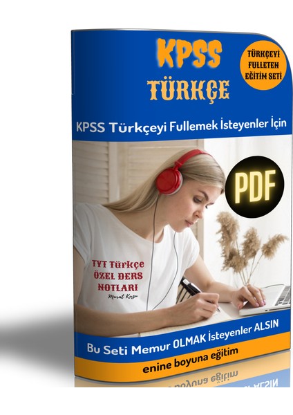 Enine Boyuna Eğitim KPSS Türkçe Hazırlık Kitabı (400 Sayfalık Pdf)