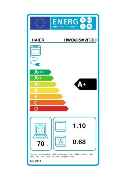 HWO60SM2F3BH Wi-Fi + Bluetooth Bağlantılı Ankastre Fırın