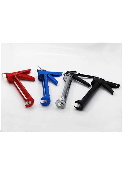 Siyah Küçük Yarım Daire Tutkal Aracı Mavi Kırmızı Beyaz Döner Basınçlı Tutkal Manuel Manuel Yarım Tüp Tipi Cam Tutkal Tabancası (Yurt Dışından) modelleri