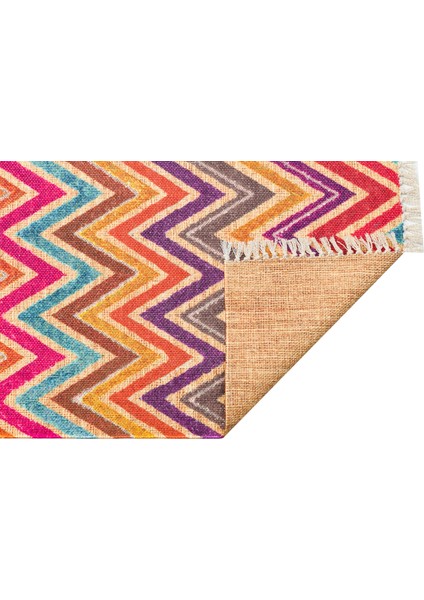 Asos Kilim AS09 Multy Jüt Görünümlü Hav Toz Vermez Çift Taraflı Yıkanabilir Kilim