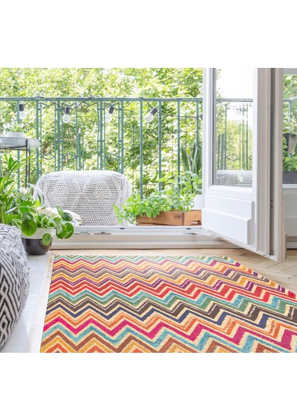 Asos Kilim AS09 Multy Jüt Görünümlü Hav Toz Vermez Çift Taraflı Yıkanabilir Kilim