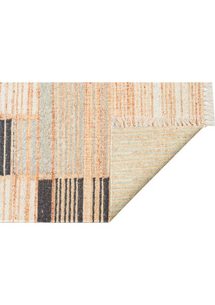 Asos Kilim As 08 Natural Grey Jüt Görünümlü Hav Toz Vermez Çift Taraflı Yıkanabilir Kilim