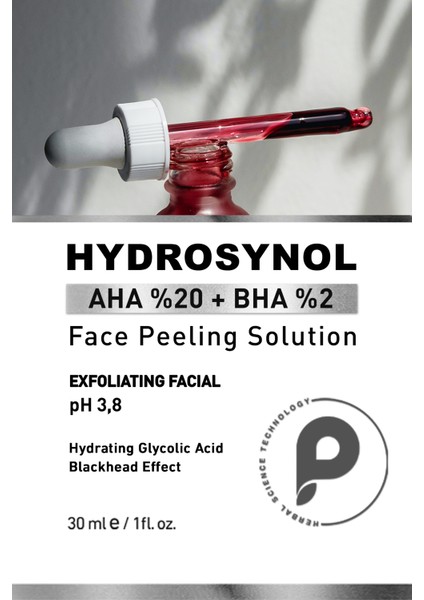 PROCSIN Hydrosynol Ton Eşitleyici %20 Aha %2 Bha Peeling Serum 30 ML