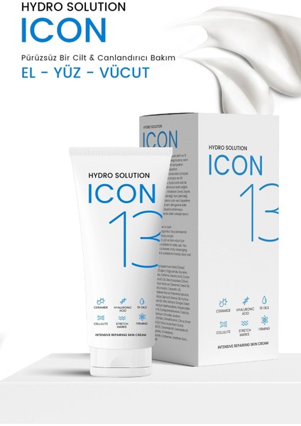 Hydro Solution Icon Firming + Anti Selülit + Stretch Marks Yoğun Onarıcı Bakım Kremi 175 ml