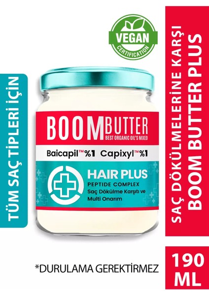 Boom Butter Plus Saç Bakım Yağı 190 ml