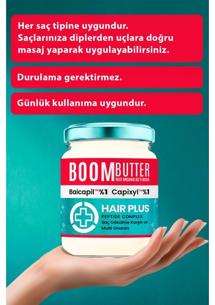 Boom Butter Plus Saç Bakım Yağı 190 ml