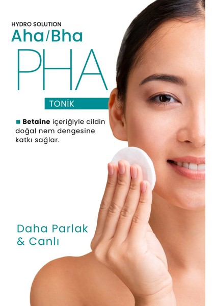 Procsın Hydro Solution Aha/Bha ve Pha Mikro Peeling Temizleyici Cilt Tonu Eşitleyici Tonik 200 ml