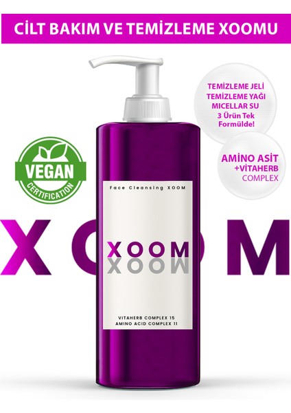 Xoom 3 in 1 (Temizleme Yağı + Temizleme Jeli + Micellar Su) Bakım ve Temizleme Xoomu 150 ML