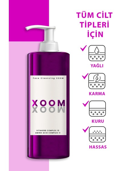 Xoom 3 in 1 (Temizleme Yağı + Temizleme Jeli + Micellar Su) Bakım ve Temizleme Xoomu 150 ML