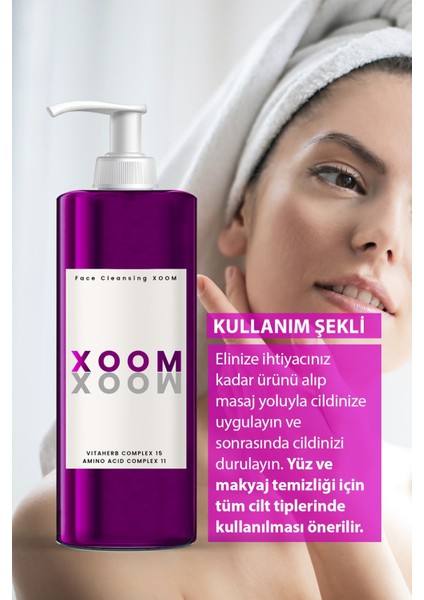 Xoom 3 in 1 (Temizleme Yağı + Temizleme Jeli + Micellar Su) Bakım ve Temizleme Xoomu 150 ML