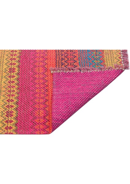 Bodrum Kilim Bd 04 Brıght Multy Nw Jüt Görünümlü Hav Toz Vermez Çift Taraflı Yıkanabilir Kilim