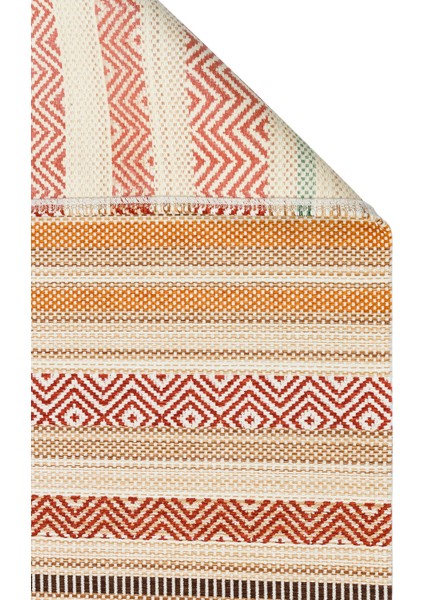 Aztec Kilim Az 01 Terra Hav Toz Vermez Yıkanabilir Kaymaz Modern Ince Dokuma Kilim