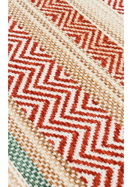 Aztec Kilim Az 01 Terra Hav Toz Vermez Yıkanabilir Kaymaz Modern Ince Dokuma Kilim