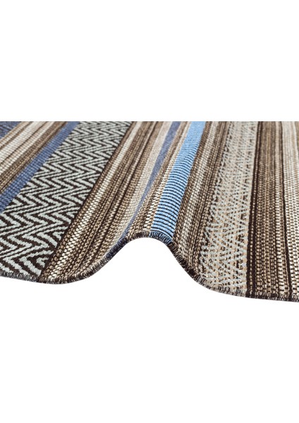 Inka Kilim In 01 Grey Marıne Hav Toz Vermez Yıkanabilir Kaymaz Modern Ince Dokuma Kilim