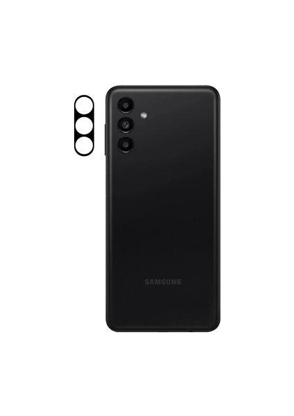 Samsung Galaxy A04S 3D Kamera Lens Koruyucu Temperli Cam Çerçeve