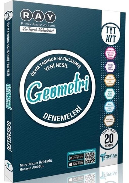 Toprak Yayıncılık TYT - AYT Geometri 20'li Deneme Kitabı