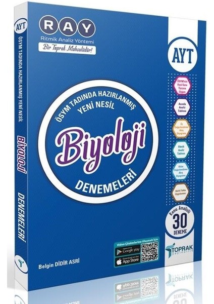 Toprak Yayıncılık AYT Biyoloji 30 Deneme