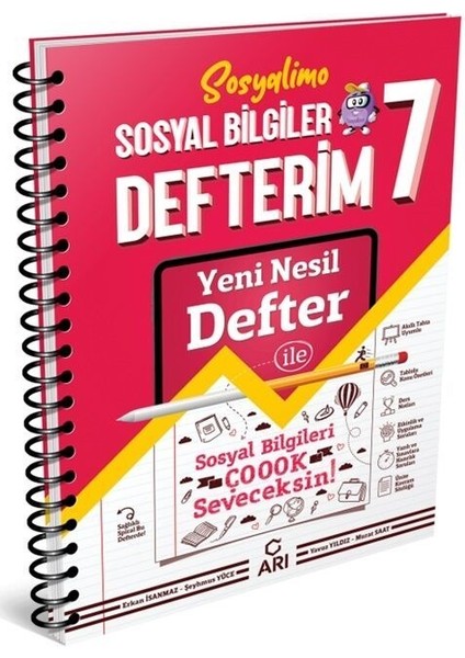 Arı Yayıncılık 7.Sınıf Sosyal Bilgiler Akıllı Defteri