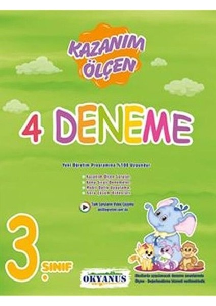 3. Sınıf Kazanım Ölçen 4'lü Deneme