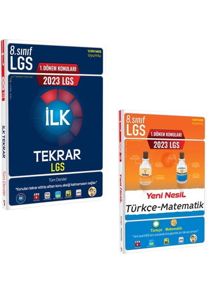 2023 LGS 1. Dönem Ilk Tekrarı ve LGS 1. Dönem Türkçe Matematik Soru Bankası