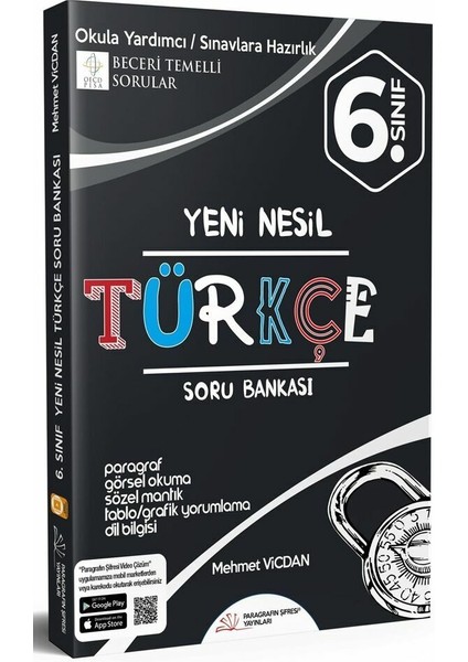 Paragrafın Şifresi Yayınları 6.Sınıf Türkçe Soru Bankası