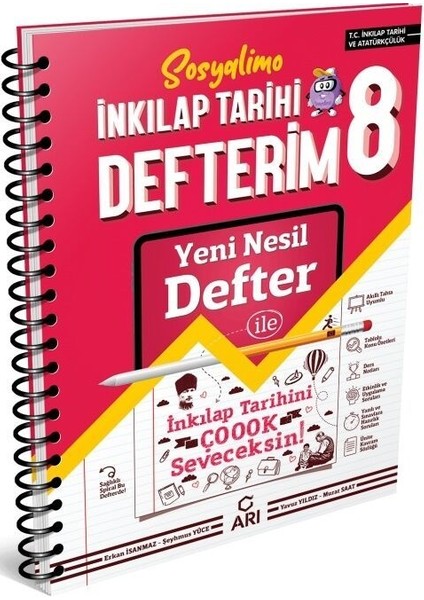 Arı Yayıncılık 8.Sınıf Sosyalimo Akıllı Inkılap Tarihi Defteri