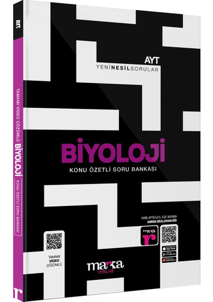 AYT Biyoloji Konu Özetli Yeni Nesil Soru Bankası Tamamı Video Çözümlü